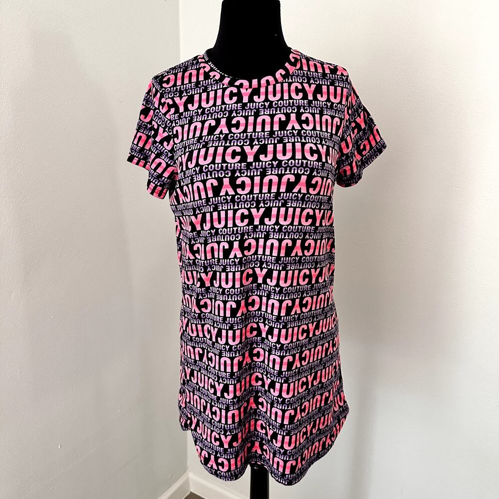 Juicy Couture Nightgown Sleep Shirt Pink Purple Size Small